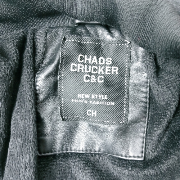 Chaos Cracker Jackets Coats Chaos Crucker Cc Vegan Leather Jacket Sz Small Poshmark